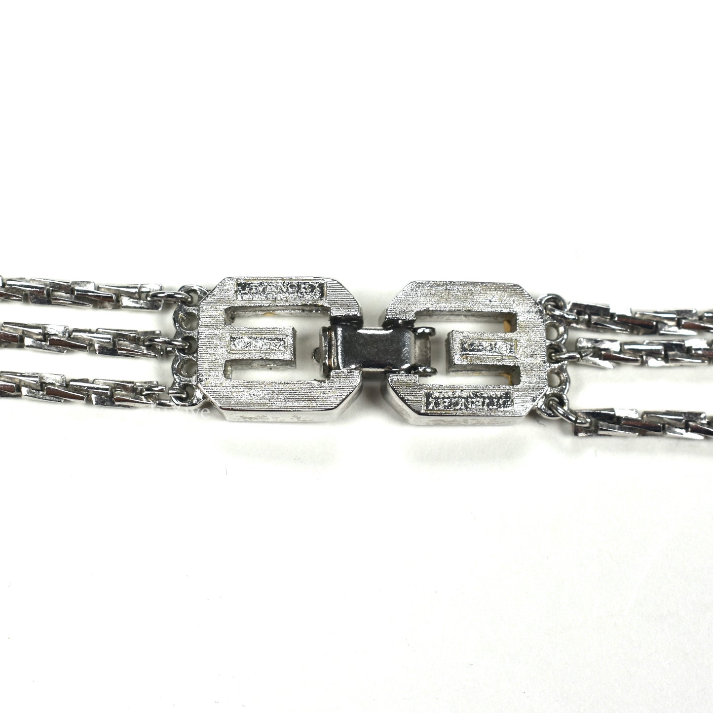Givenchy - 1977 Runway Silver Triple Strand Chain Necklace
