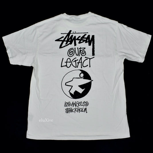 Stussy x Our Legacy - Surfman Logo T-Shirt (White)