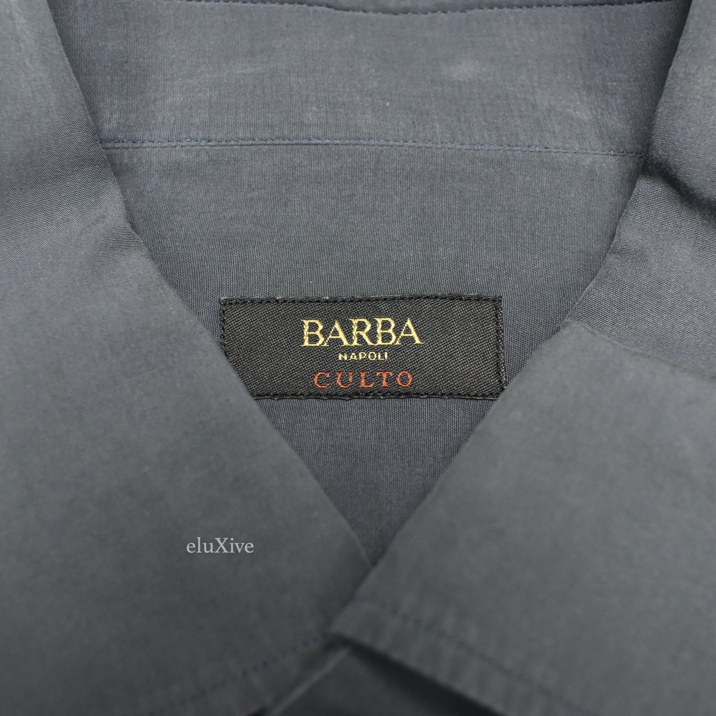 Barba - Dark Gray Lyocell Button Down Shirt