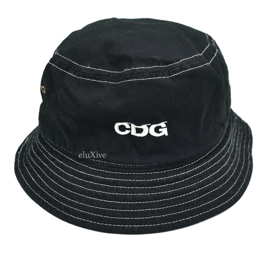 Comme des Garcons - Black CDG Logo Bucket Hat