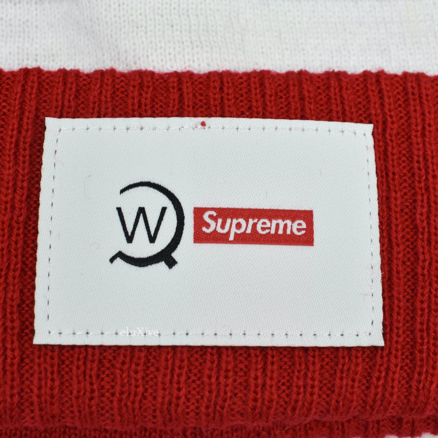 Supreme x WTAPS - Logo Knit Beanie (Red)
