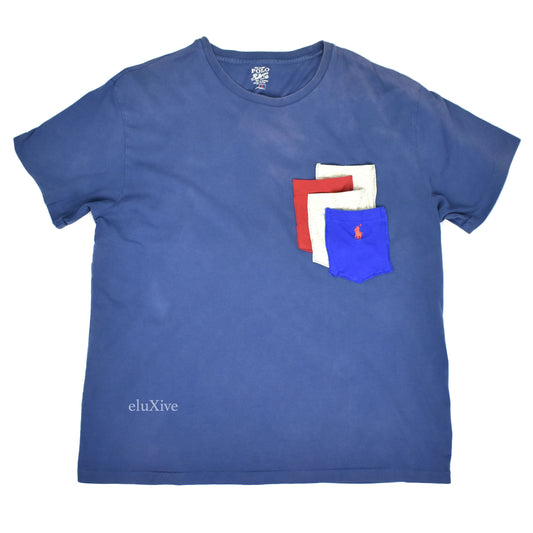Polo Ralph Lauren - Misplaced Pockets Logo T-Shirt (Navy)