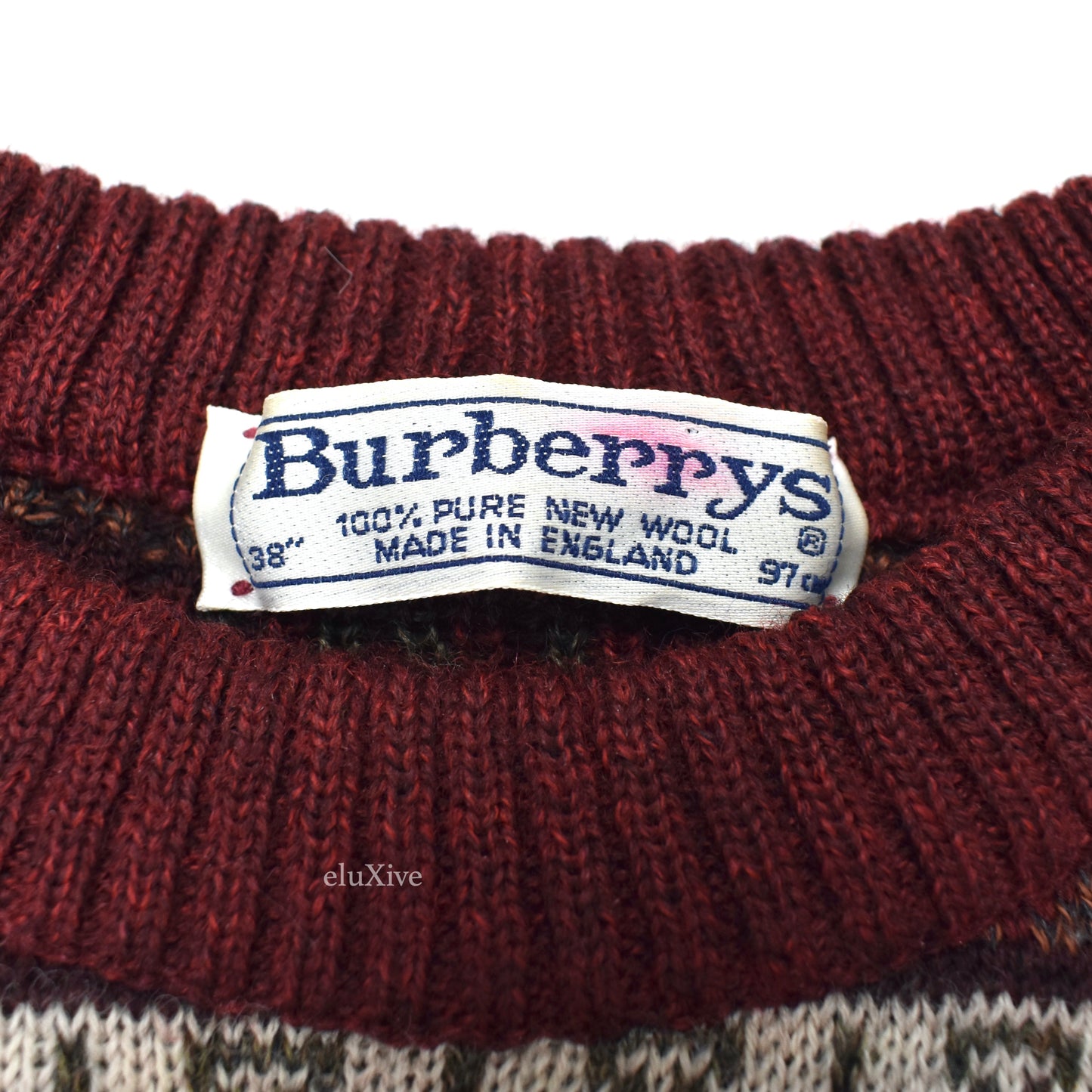 Burberry - Vintage Golf Course Logo Knit Sweater (Red)