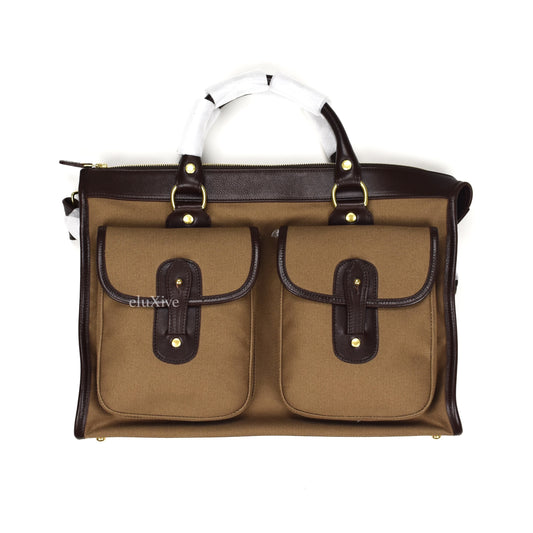 Ghurka - Leather & Canvas Examiner No. 5 Bag (Military)