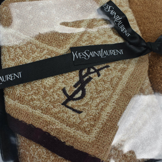 Yves Saint Laurent - Tan Set of 2 Logo Hand Towels (Medium)