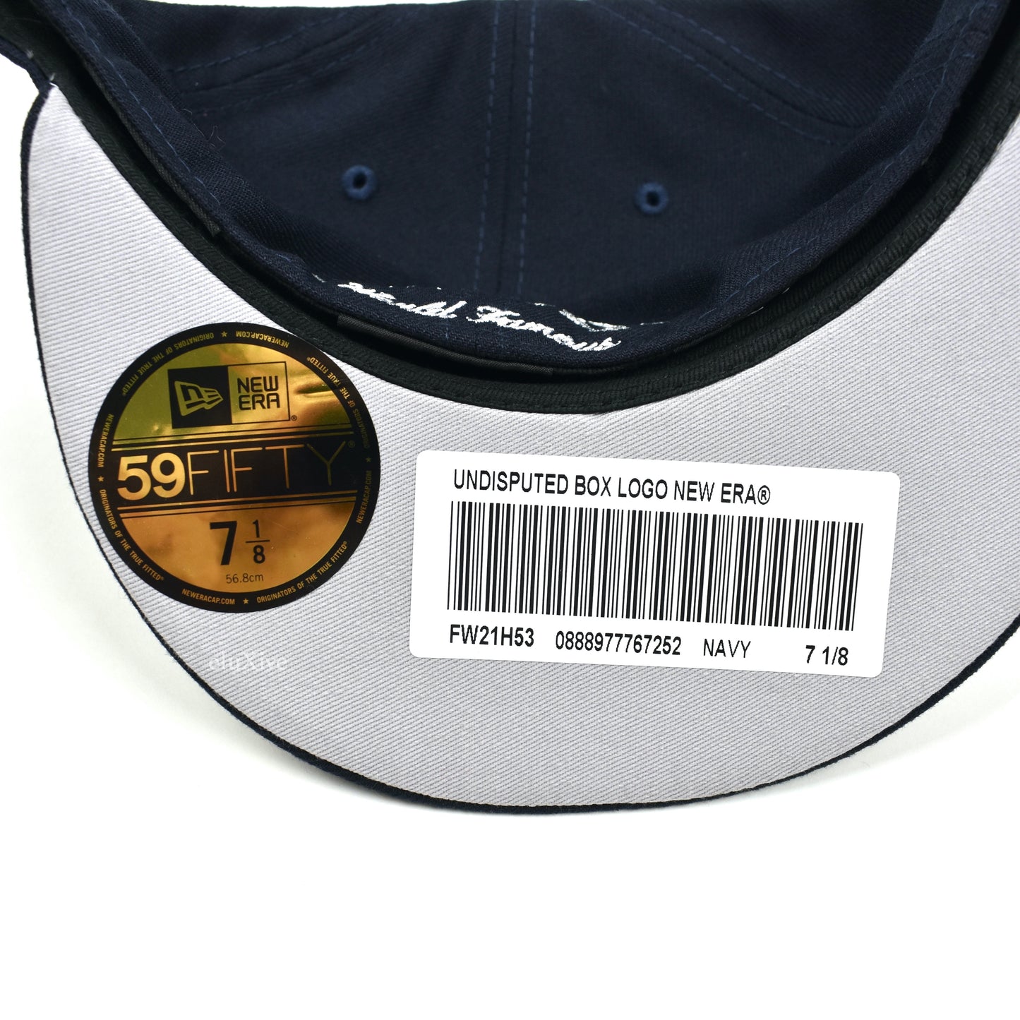 Supreme x New Era - Undisputed Box Logo Hat (Navy)