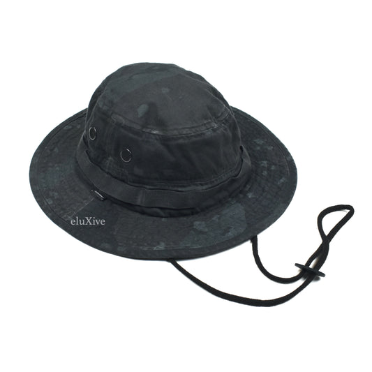 Supreme - Overdyed Camo Boonie Bucket Hat (Black)