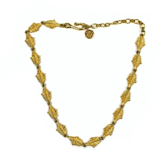 Givenchy - 19.5" Gold Leaf Chain Necklace
