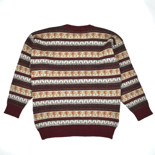 Burberry - Vintage Golf Course Logo Knit Sweater (Red)