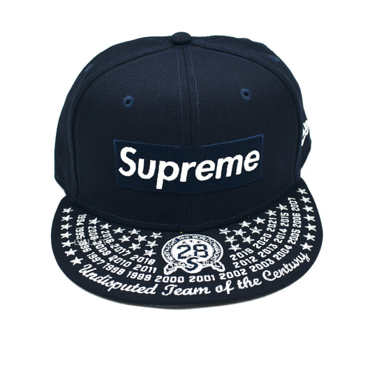 Supreme x New Era - Undisputed Box Logo Hat (Navy)