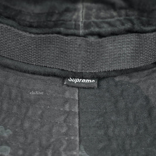 Supreme - Overdyed Camo Boonie Bucket Hat (Black)