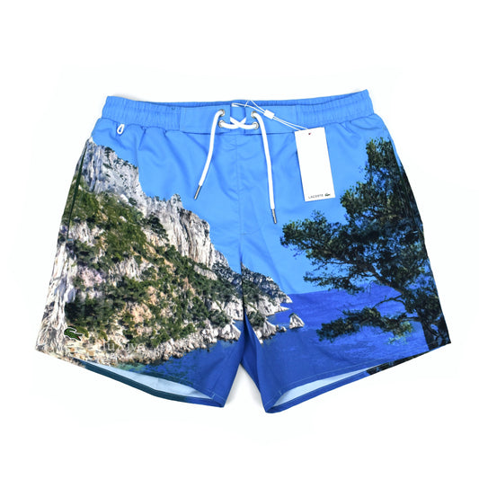 Lacoste - Mountain Print Swim Trunks / Shorts