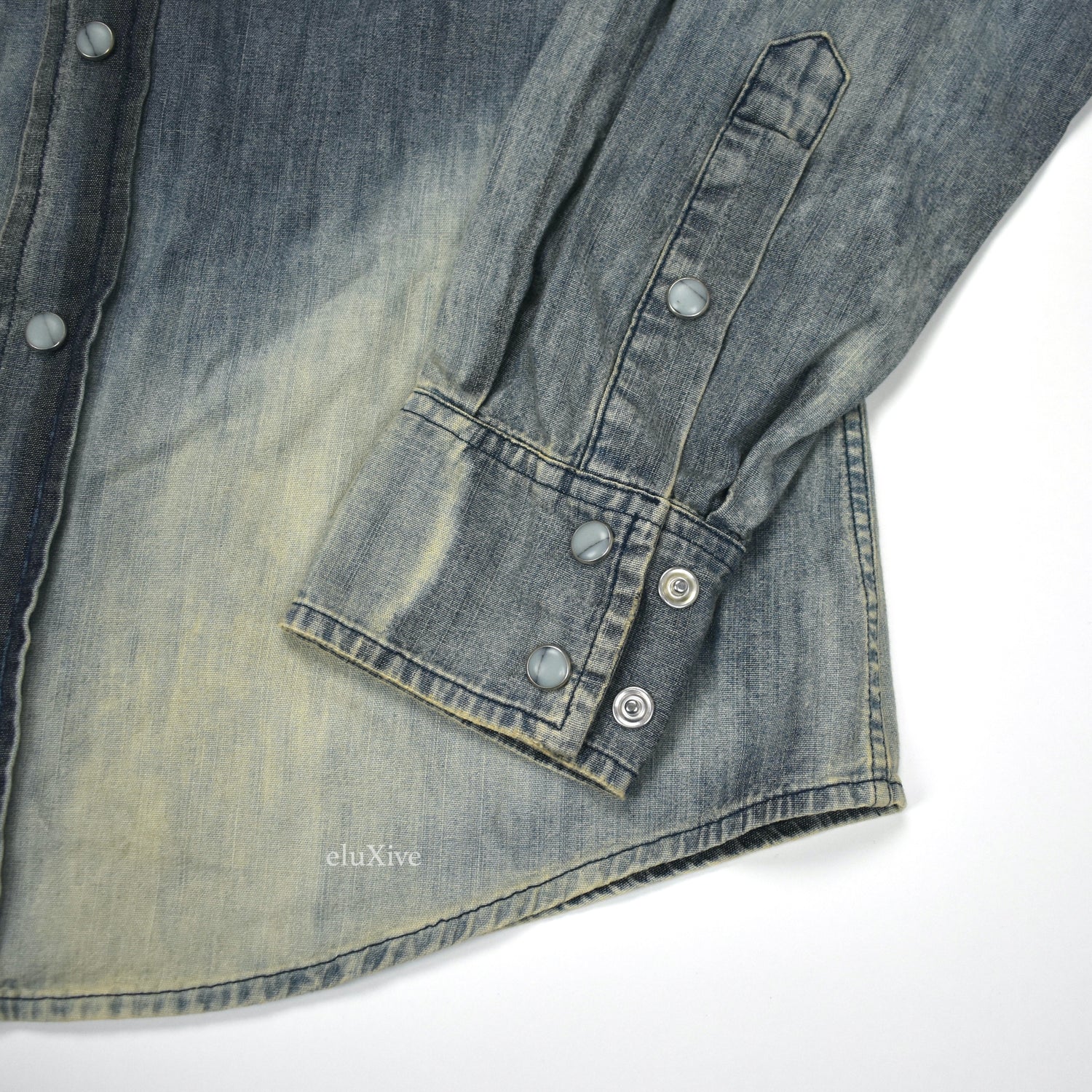 Shirt Saint Laurent Blue size M International in Denim - Jeans - 40943996