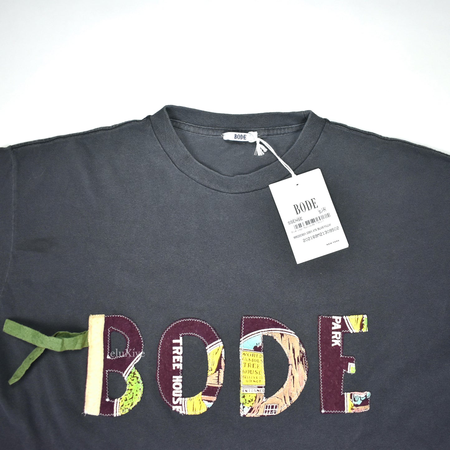 Bode - Navy Logo Applique T-Shirt