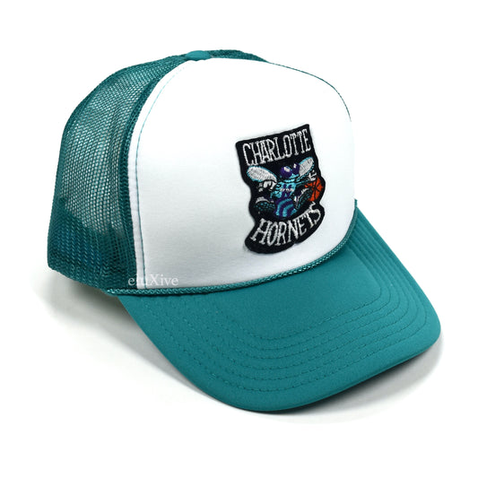 Retro - Charlotte Hornets 90s Vintage Patch Trucker Hat