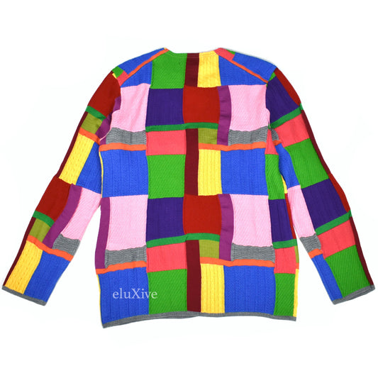 Comme des Garcons - Color Block Patchwork Knit Sweater