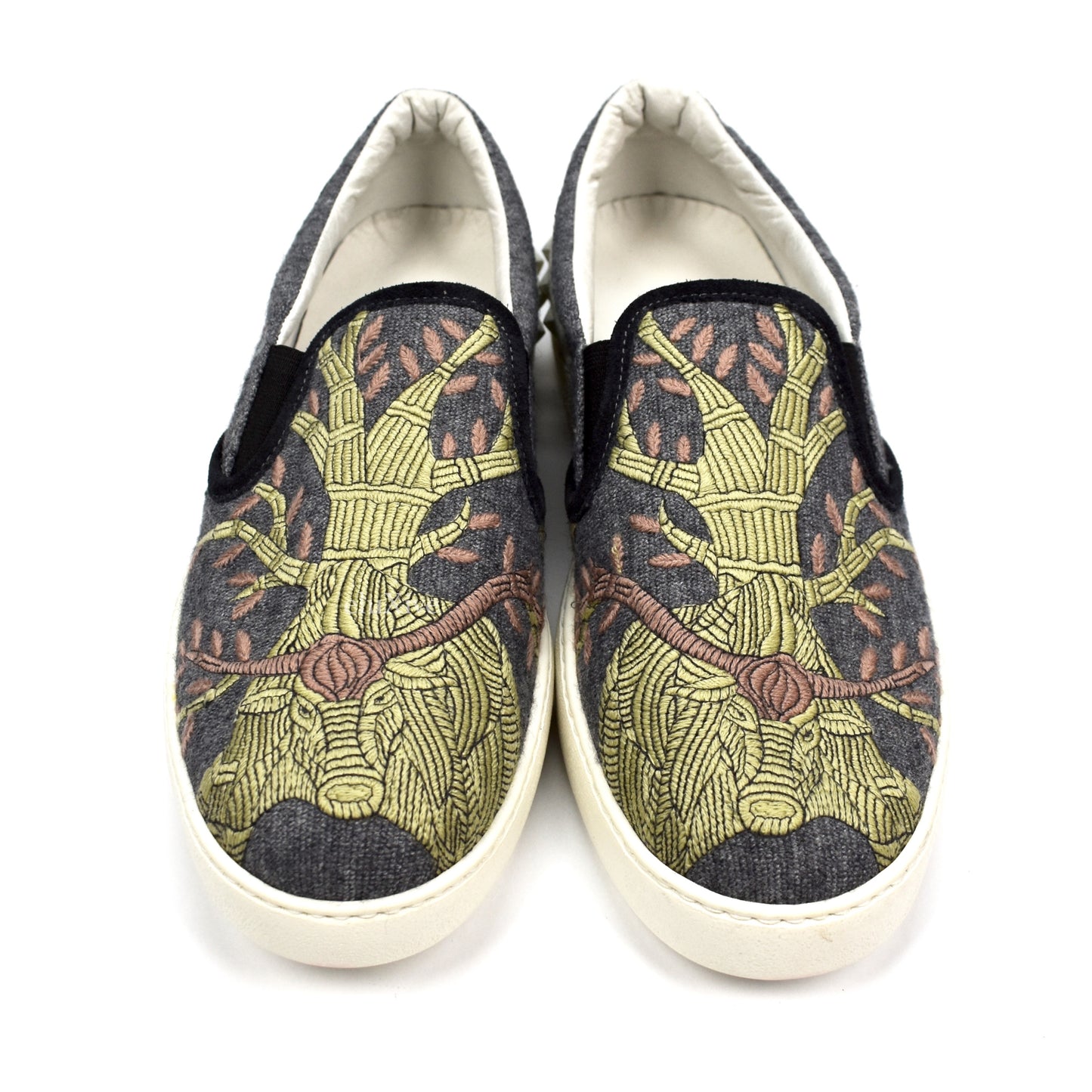 Valentino - Embroidered Tapestry Skate Sneakers