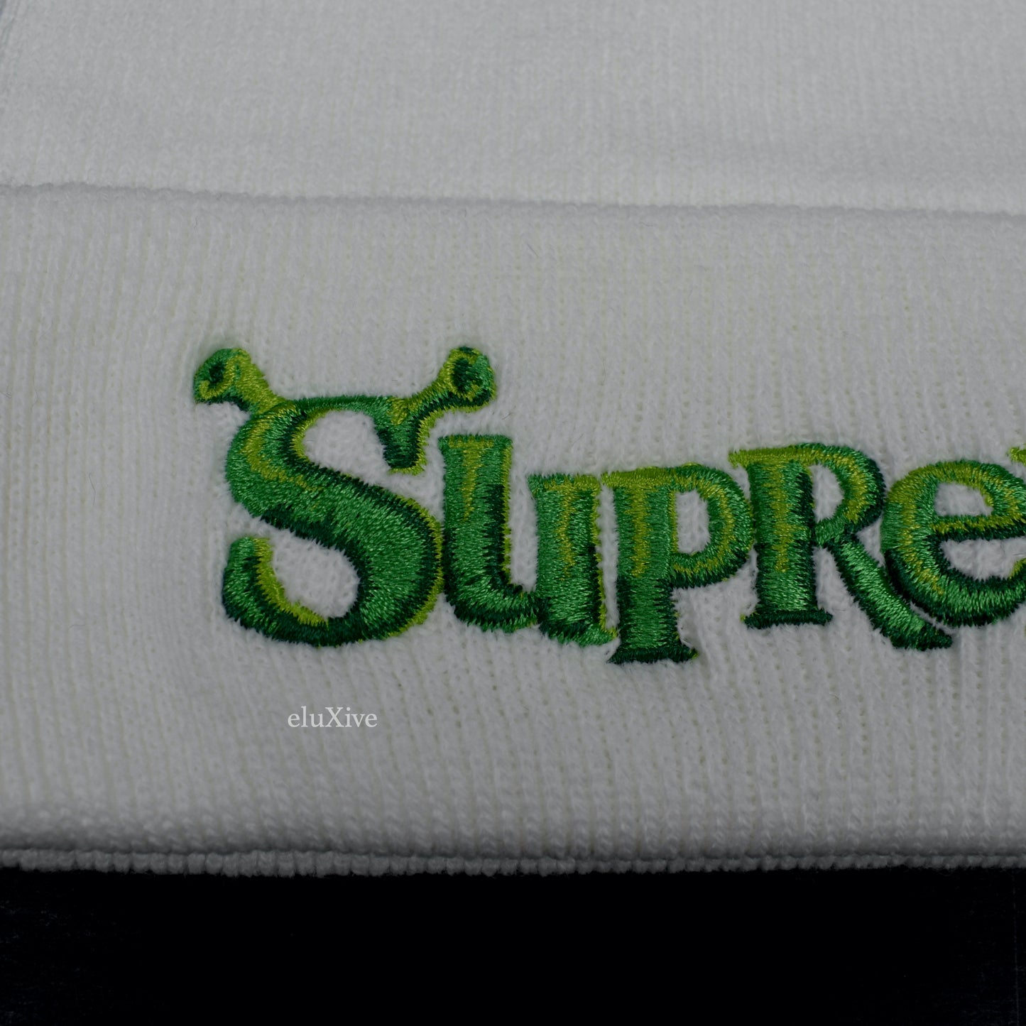 Supreme - Shrek Logo Beanie (White)