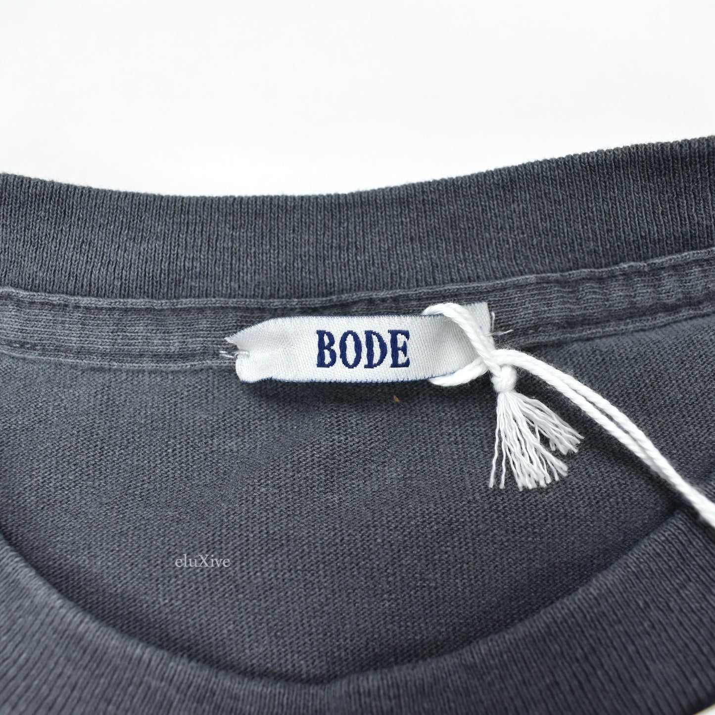 Bode - Navy Logo Applique T-Shirt