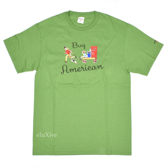 Noah - Buy American T-Shirt (Dill Green)
