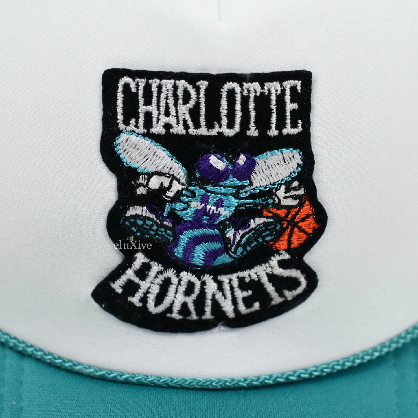 Retro - Charlotte Hornets 90s Vintage Patch Trucker Hat