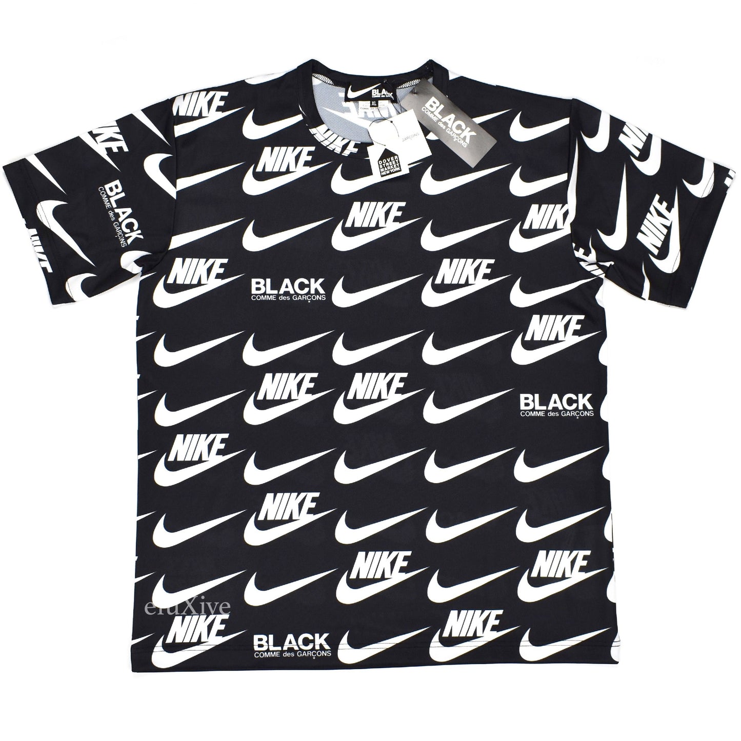Comme des Garcons x Nike - CDG Black Allover Logo T-Shirt