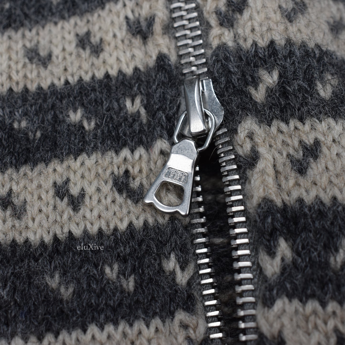 Dries Van Noten - Fair Isle Knit Zip-Up Sweater