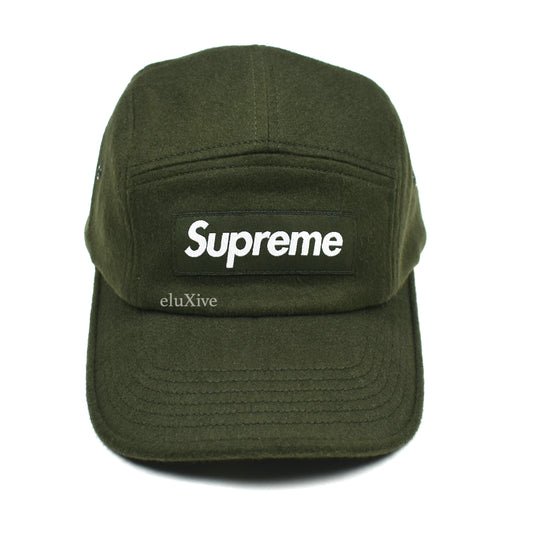 Supreme x Loro Piana - Wool Box Logo Hat (Olive)