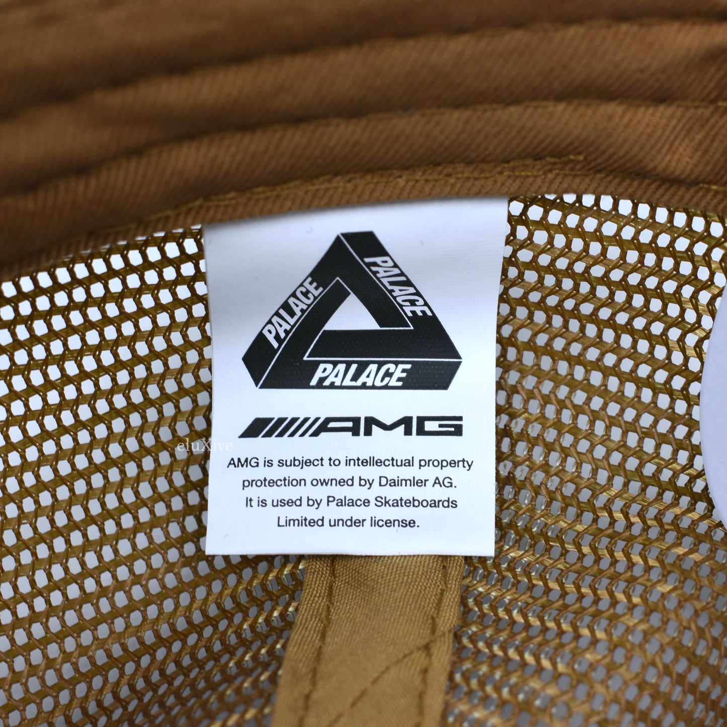 Palace x AMG - Tan Logo Embroidered Trucker Hat