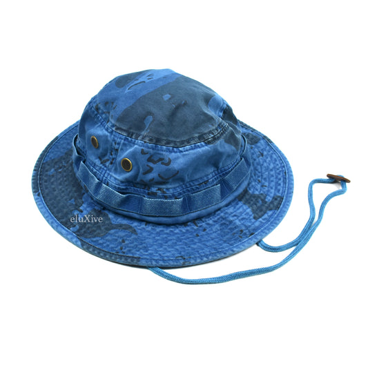 Supreme - Overdyed Camo Boonie Bucket Hat (Blue)