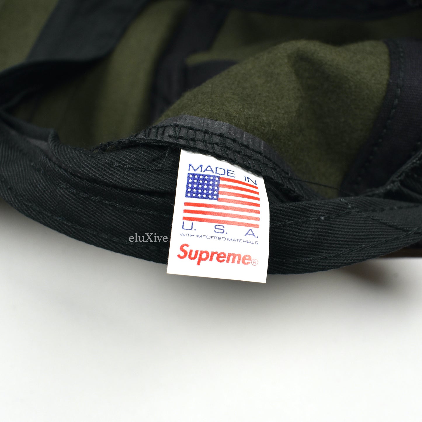 Supreme x Loro Piana - Wool Box Logo Hat (Olive)