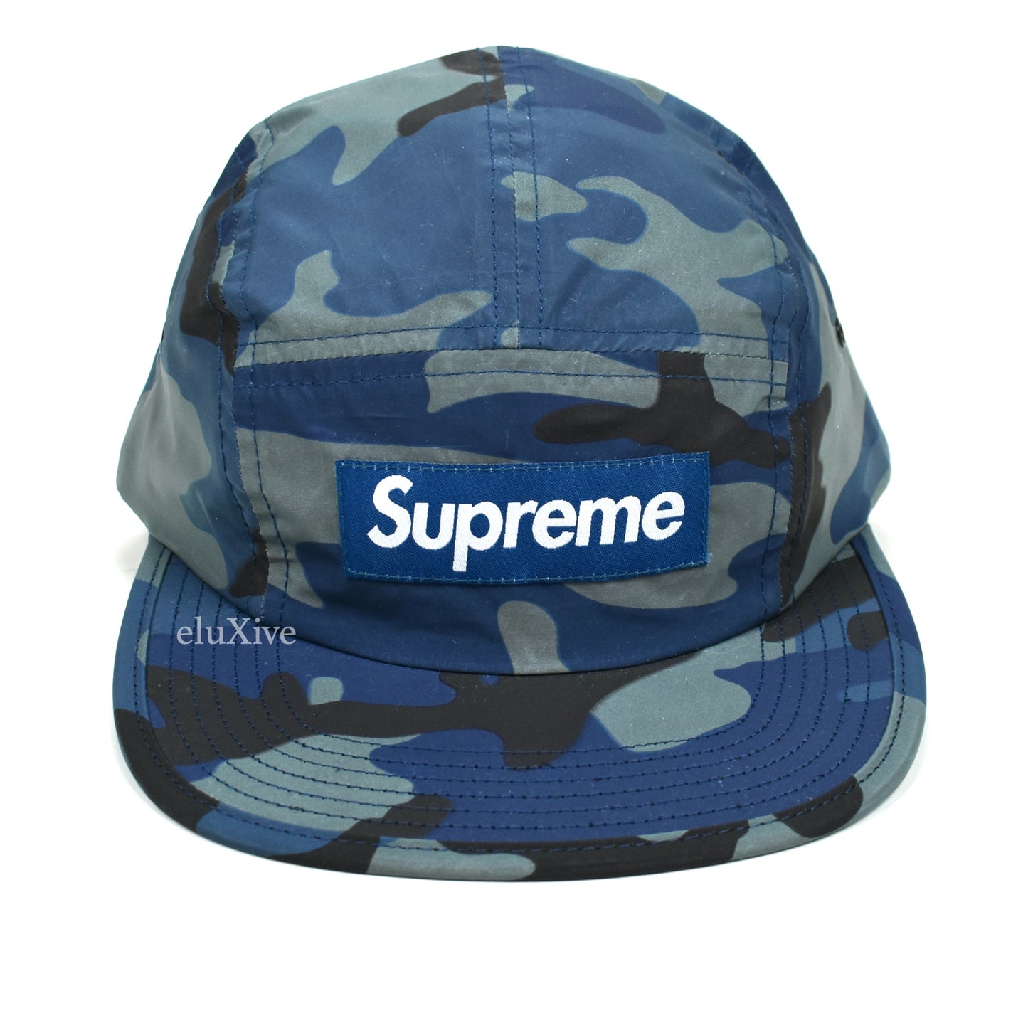 Supreme - Reflective Camo Box Logo Hat (Blue)