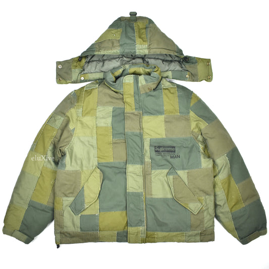 Supreme x Junya Watanabe - Patchwork Puffy Jacket (Olive)