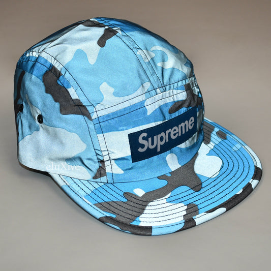 Supreme - Reflective Camo Box Logo Hat (Blue)