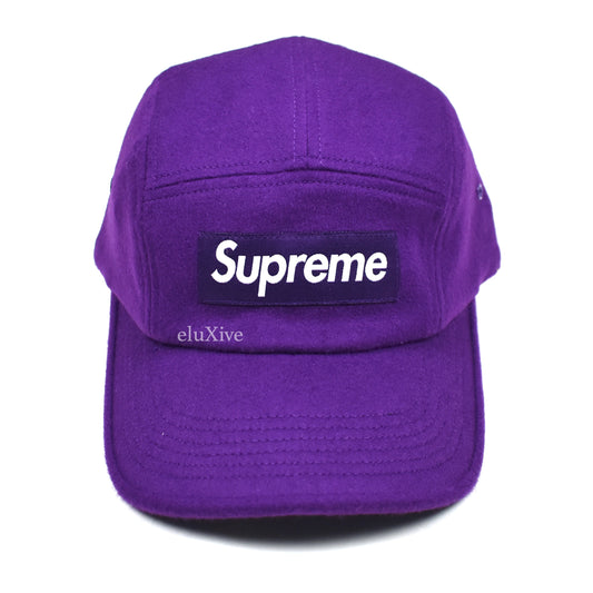 Supreme x Loro Piana - Wool Box Logo Hat (Purple)