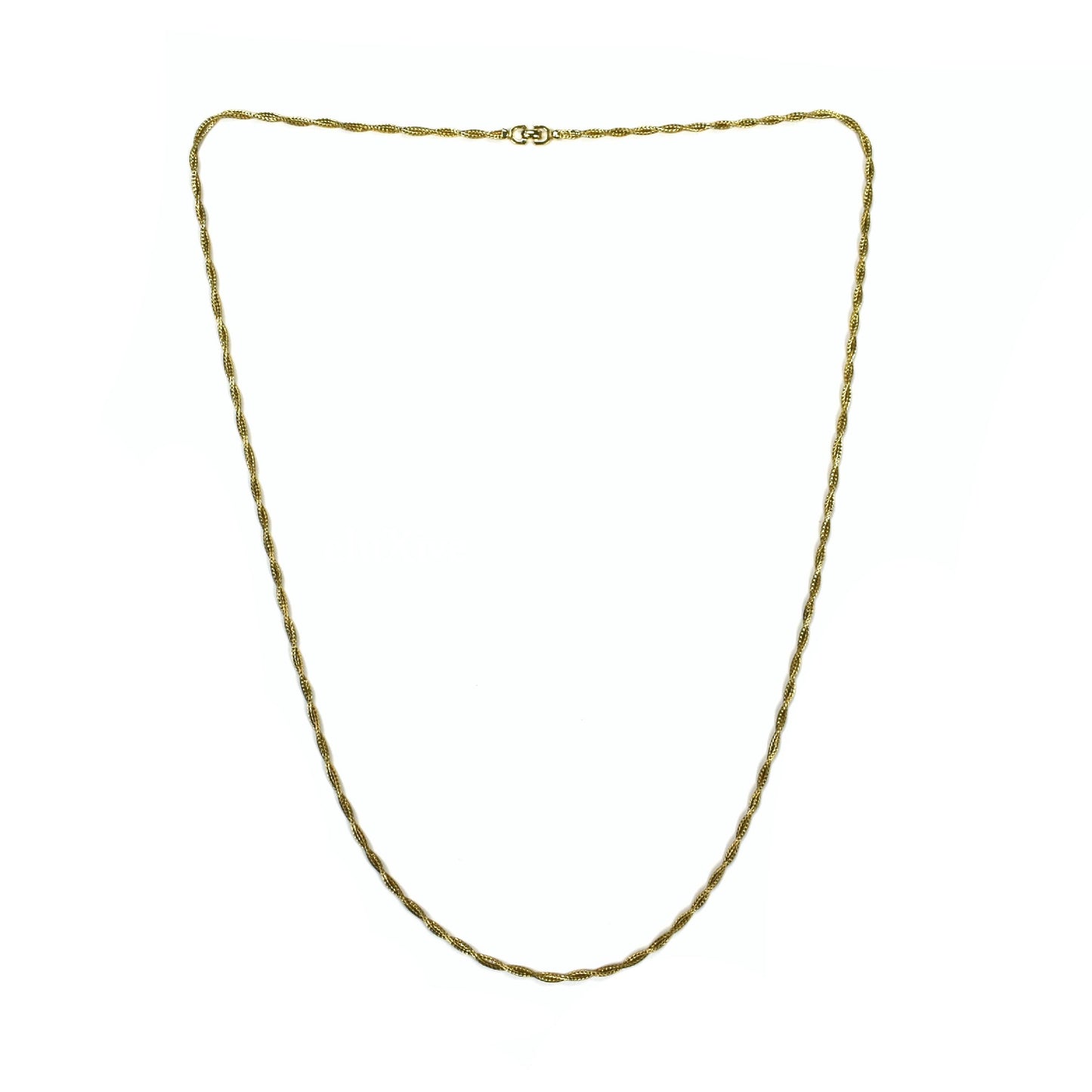 Dior - 40" Gold Twist Chain Necklace