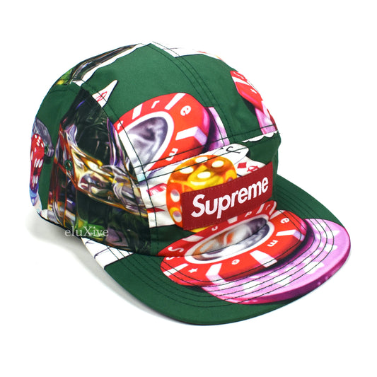 Supreme - Casino Print Box Logo Hat (Green)