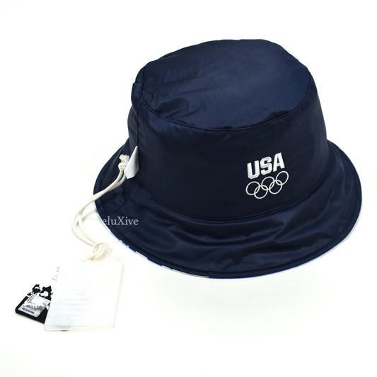 Kith - Team USA Mountain Print Bucket Hat (Orange)