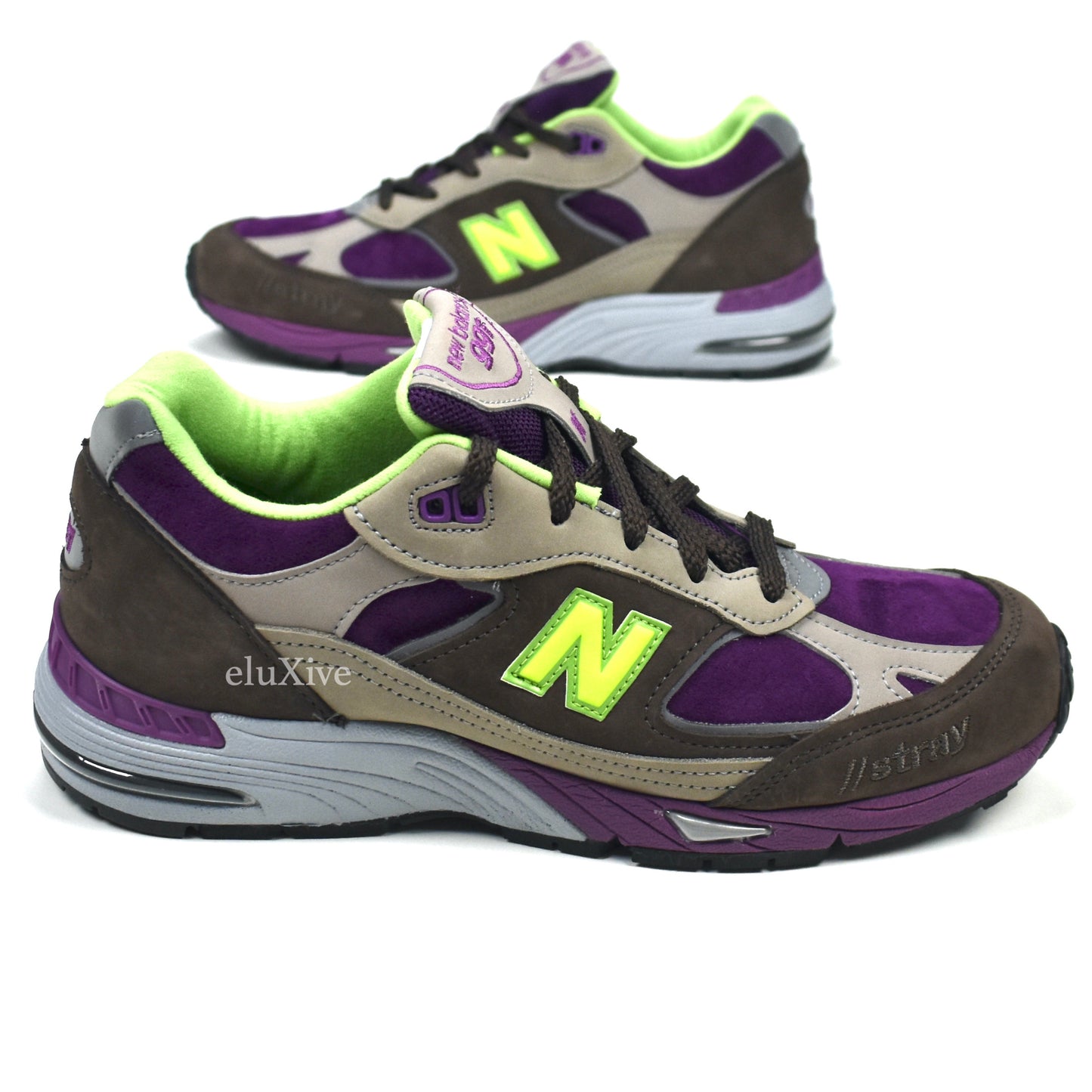 New Balance x Stray Rats - 991 Made in UK Sneakers (Purple/Brown)