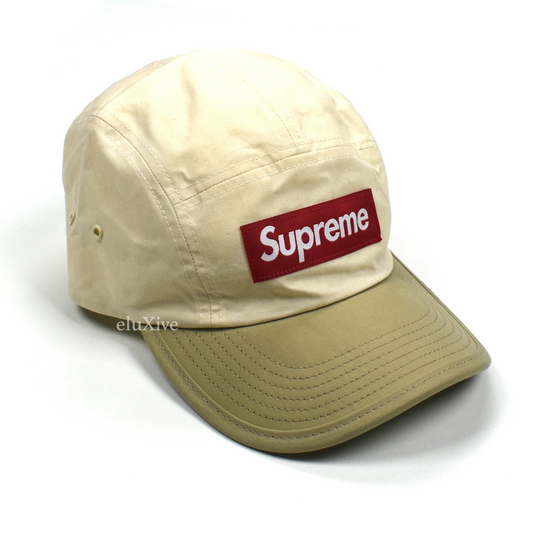 Supreme - Beige 2-Tone Waxed Canvas Box Logo Hat
