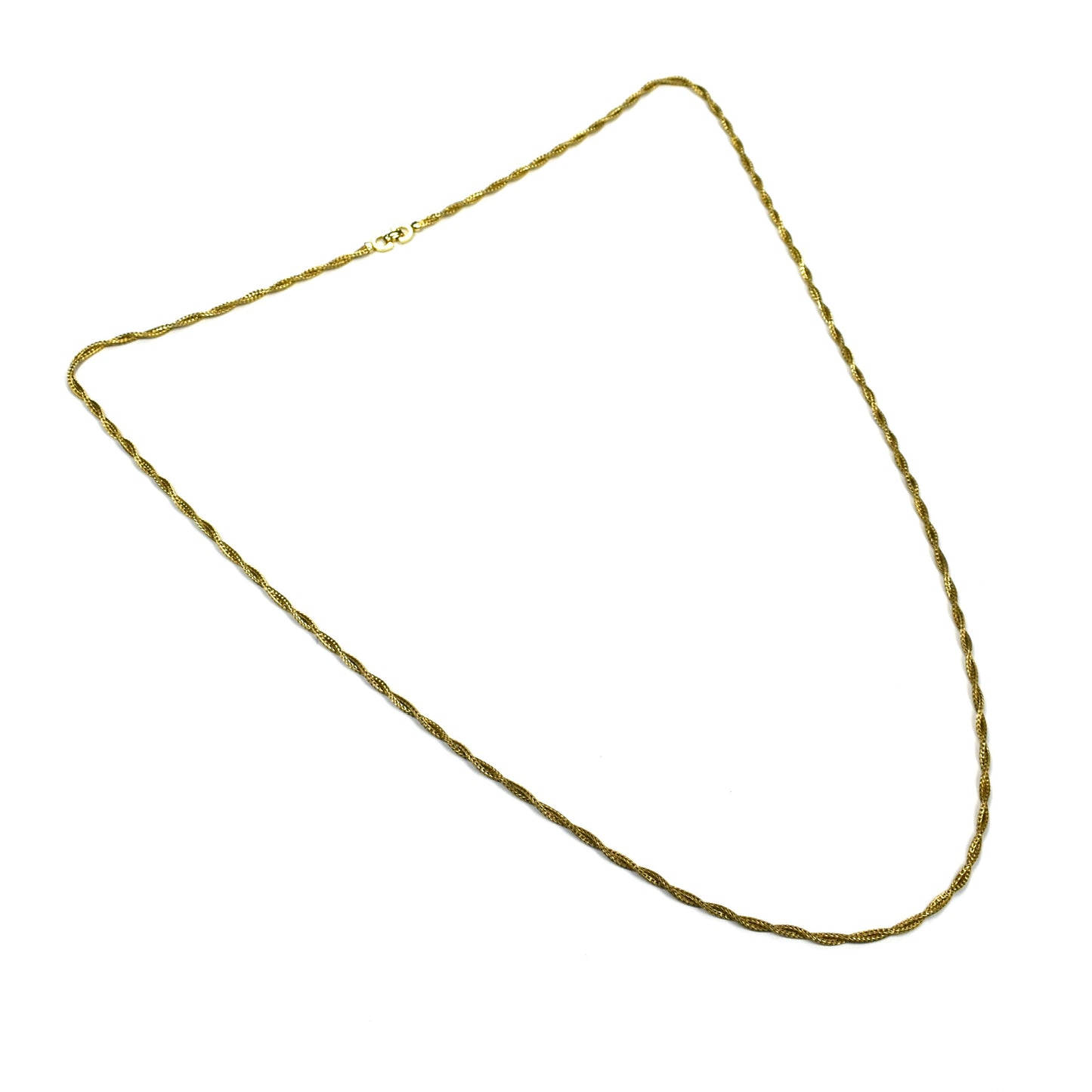 Dior - 40" Gold Twist Chain Necklace