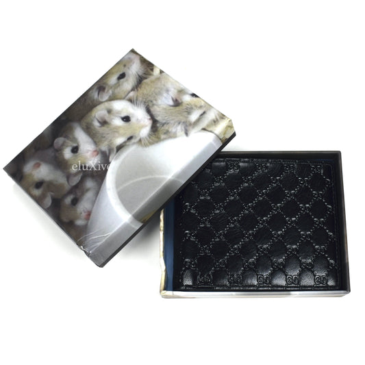 Imran Potato - Cool 'Gucci' Logo Embossed Bifold Wallet (Black)