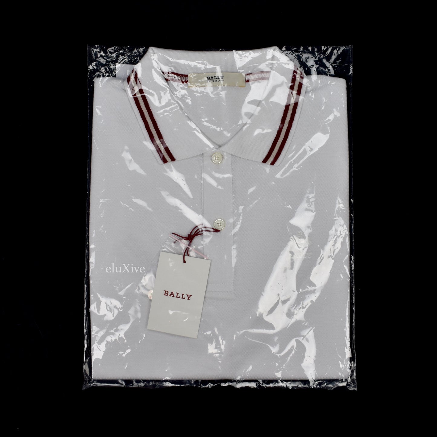 Bally - White Web Trim Polo Shirt