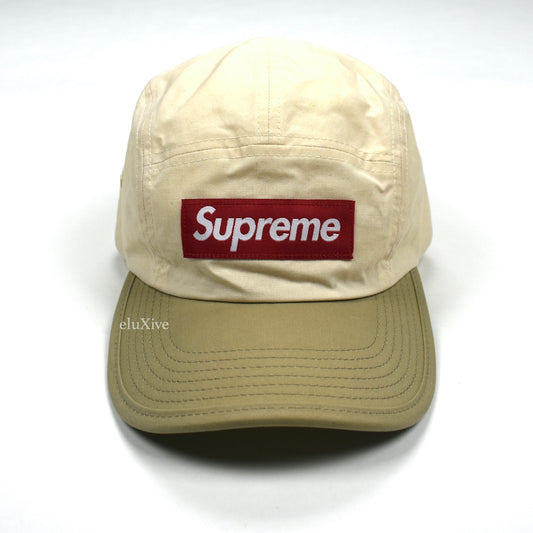 Supreme - Beige 2-Tone Waxed Canvas Box Logo Hat