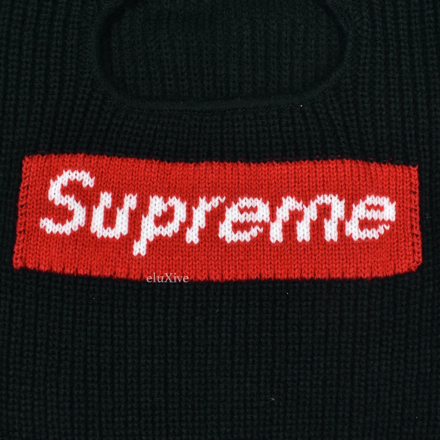 Supreme x New Era - Knit Box Logo Balaclava (Black)