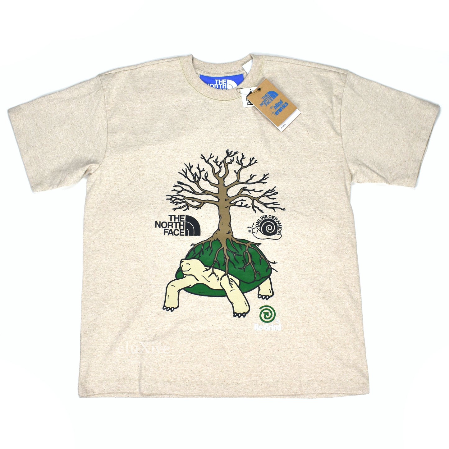 Online Ceramics x The North Face - Tan Turtle Tree Logo T-Shirt