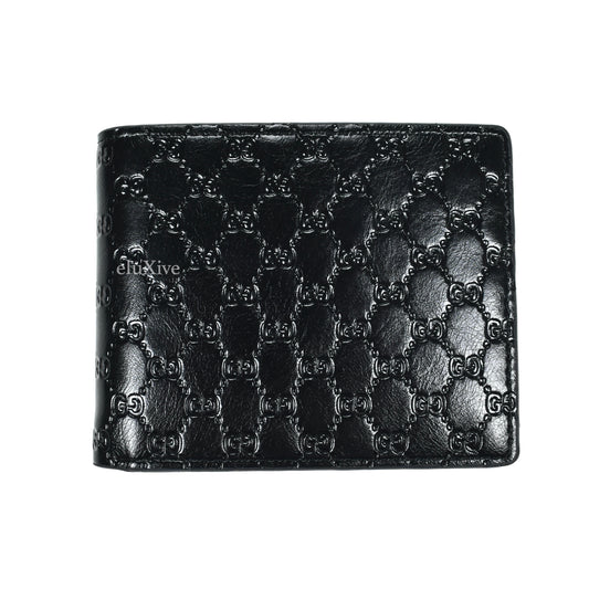 Imran Potato - Cool 'Gucci' Logo Embossed Bifold Wallet (Black)