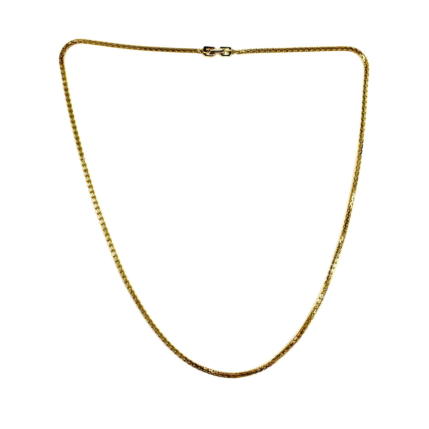 Givenchy - 30" Gold Box Chain Necklace