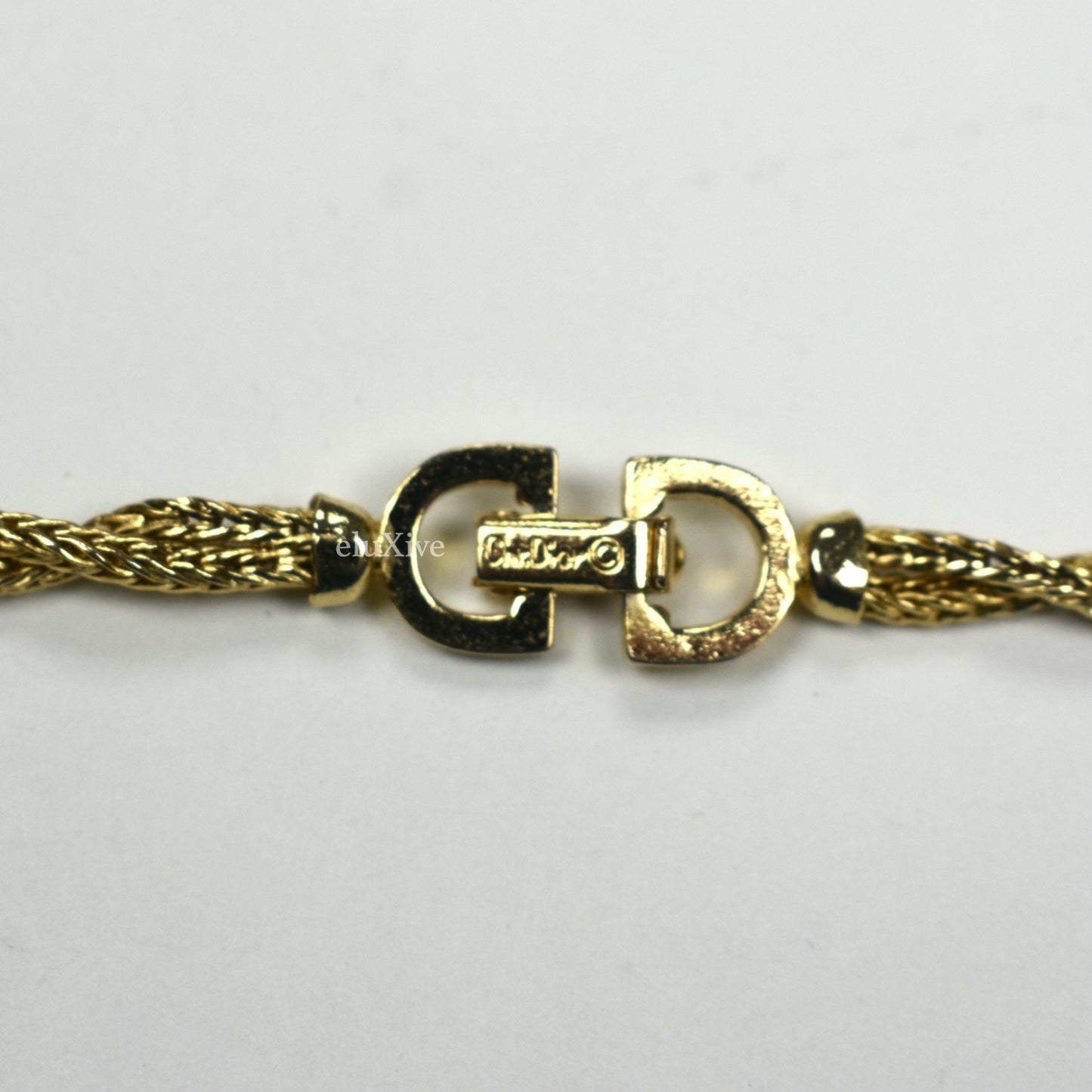 Dior - 40" Gold Twist Chain Necklace