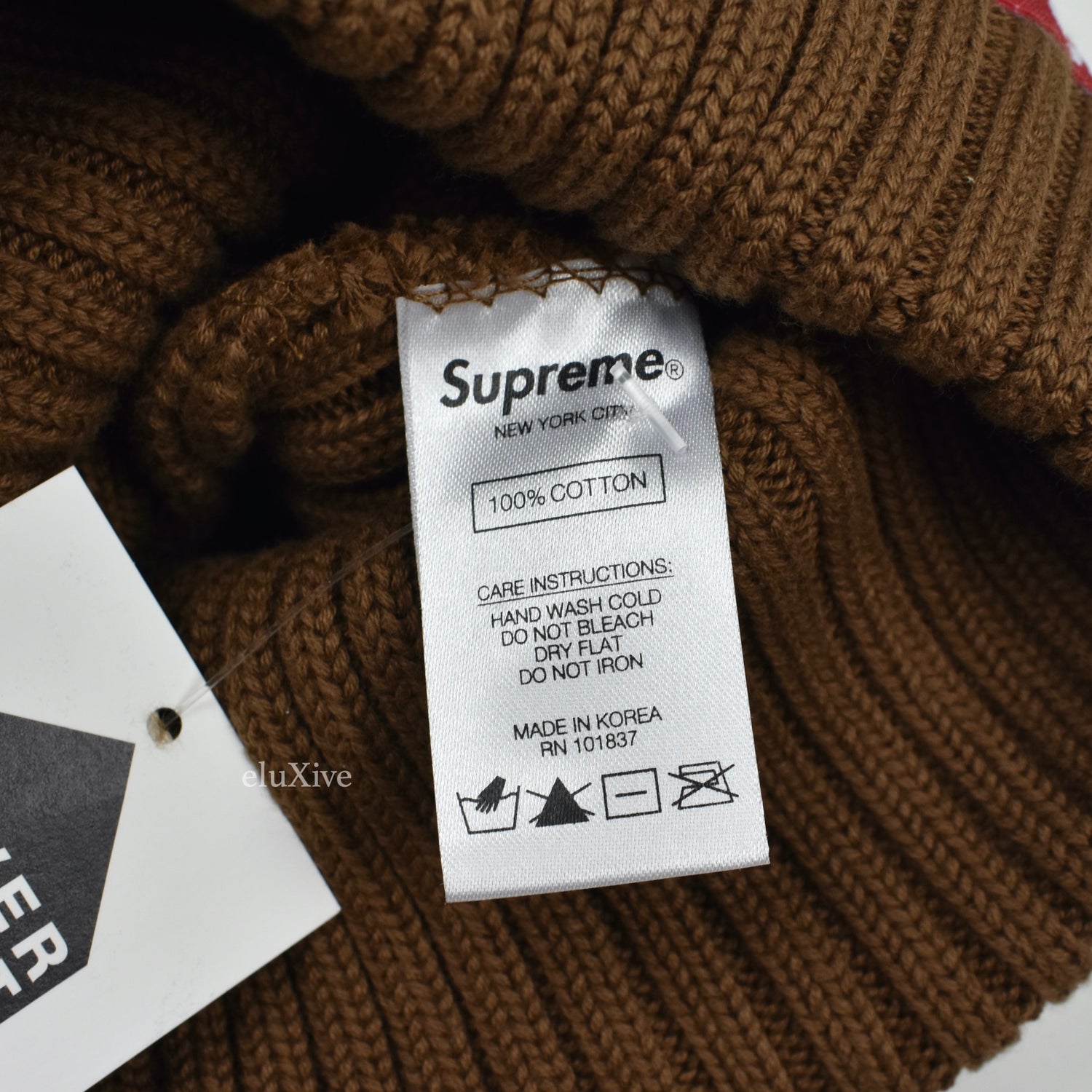 Everyday Box Logo Beanie (olive) by The Official Brand